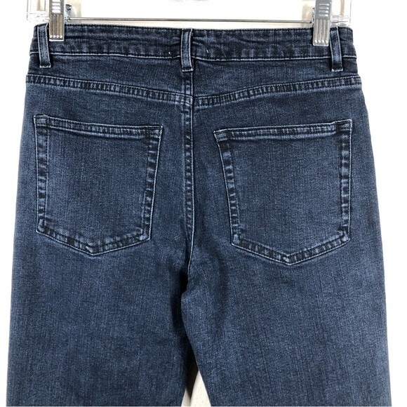 Acne Studios Row Cropped Straight Leg Boyfriend Jeans Blue Black Size 26 - Picture 6 of 9